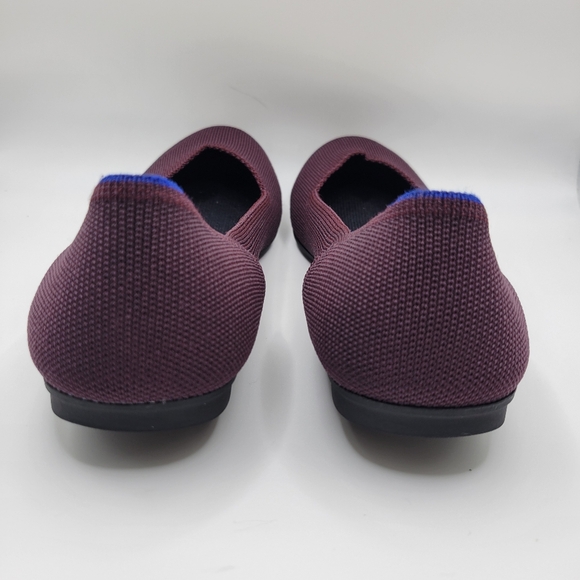 Rothy's Wine Rounded Toe Flat Size 9 - Picture 7 of 11
